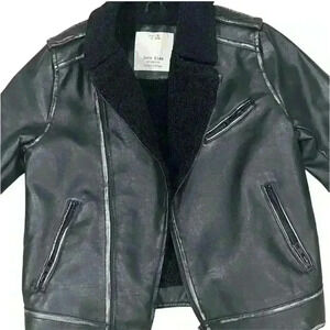 Zara Kids Faux leather Jacket Size 8